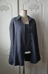 シャツ ノースリーブ set /シーズン半ば 夏 セットアップ ナシシャツセット