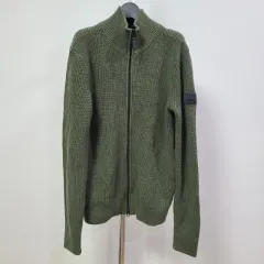 状態良し J.LINDEBERG(J.リンドバーグ) M 95 ニット ジップアップ ジャケット M-ジャケット-092