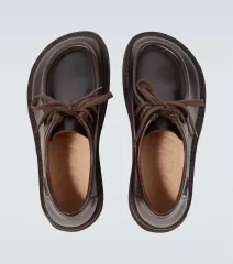 新品 LOEWE ロエベ パロ レースアップ ローファー ドビ シューズ ブラウン