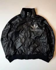 1980S adidas(アディダス) 西ドイツ x DESCENTE(デサント) 黒 トラック ジャケット