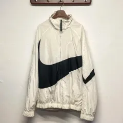 ナイキ BIG スウッシュ 白 ウィンドブレーカー ジャケット