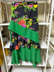 シフォン ウエスト後ろゴム スカート