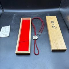 金属工芸 帖佐美行 ちょうさよしゆき 双鶴 ループタイ 銀900 文化勲章 