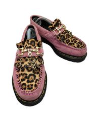 Dr. Martens レオパード柄 ローファー ピンク - メルカリ