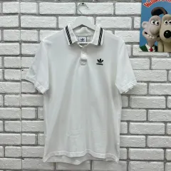 adidas(アディダス) カラー ホワイトショートスリーブ T シャツ- L