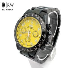 稼働品 メンズ MUSKクロノグラフ 腕時計 シルバー MA-2115 新品電池 