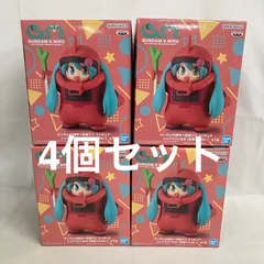 未開封 初音ミク ガンダム45周年×初音ミク シャアザクぐるみ 初音ミクver. フィギュア 4個セット SF3B55 c107