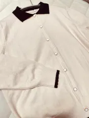 カラー バイカラー ニット カーディガン (ライトベージュ ／ 1 9 )