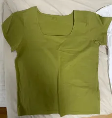 スクエアネック ベーシックショートスリーブ T シャツ