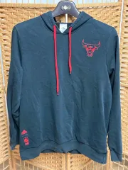 adidas(アディダス) NBA シカゴ ブルズ バスケットボール コラボ フード付きTシャツ フーディー パーカー ブラック 110