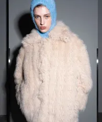 (1回試着) 320ショールーム エコー ファー ジャケット ベージュ コート