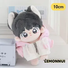 10cm ぬいぐるみ服 着せ替え 耳付き パーカー ちいかわ ぬい活 推し活 推しぬい 綿人形 棉花娃娃 ちびぬい服 ちびぐるみ コットンドール cotton doll-B2311