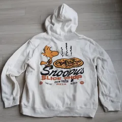 H&M フードTシャツ L メンズ SNOOPY ウッドストック