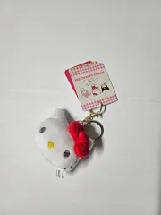 (新品) サンリオ ハローキティ顔キーホルダーぬいぐるみ