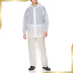 【新品】 [カジメイク] レインスーツリュックサック対応 上下組 環境にやさしいEVA素材 通学 林間学校 宿泊学習 遠足 修学旅行 クリア 3S 1