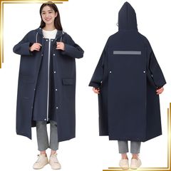 [신품] [Xrkuu] 레인 코트 레인 판초 남성 여성 오토바이 용 비구 배낭 대응 롱 길이 포켓 반사 테이프 이중 투명 레인 바이저 첨부 방풍 방수 경량 EVA 발수 가공 자전거용 아웃도어 통근 통학 장마 대책 대풍