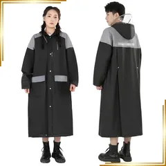 【新品】 [Viewell] レインコート 自転車【透明レインバイザー付き】カッパ メンズ レディース リュック対応 超撥水 レインポンチョ ロング 大きいサイズ 反射テープ レインウェア 軽量 快適 雨具 雨合羽 防水防風 通勤通学 (JP, アルファベ 0