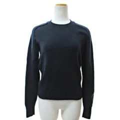 ユニクロ UNIQLO アニヤハインドマーチ カシミヤ クルーネック セーター ニット カットソー 長袖 S 紺 ネイビー 0225