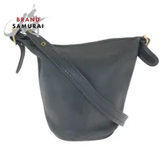 COACH コーチ ヴィンテージ オールドコーチ ブラック 黒 ゴールド金具 レザー ショルダーバッグ ダッフルバッグ ポシェット 600901【中古】