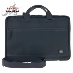 美品 PORTER ポーター クリップ ２way ブラック 黒  ポリエステル/PVC ビジネスバッグ ブリーフケース ショルダーバッグ メンズ 600989【中古】