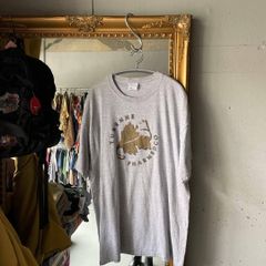 【東あずま店　併売品】　hanes　ヘインズ 半袖 メンズ シャツ Ｔシャツ 柄シャツ コットン Hanes グレー 灰色　XL　大きいサイズ