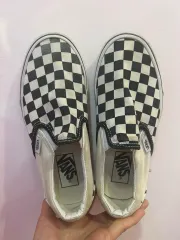 中古 VANS チェッカーボード スリッポン 220cm