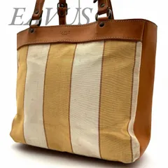 【B5037】 EAVUS アヴース トートバッグ キャンバス レザー ストライプ 肩掛け レディース カジュアル 大容量 A4可のサムネイル