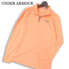 UNDER ARMOUR アンダーアーマー 通年 ロゴ★ heatgear 長袖 ハーフジップ シャツ Sz.SM メンズ ゴルフ