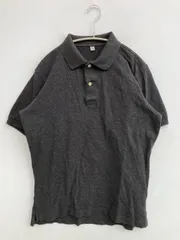 UNIQLO ユニクロ ポロシャツ L グレー 無地 半袖