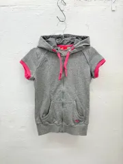 puma 半袖 ジップアップパーカー フード付き