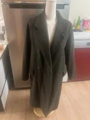 ウール ロングキルトコート