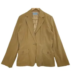 PALACE GARDEN キャメル ジャケット L ポリエステル ブレンド