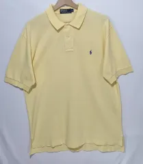 実寸 L （ 100 ） POLO RALPH LAUREN(ポロラルフローレン) 黄色 PK 半袖Tシャツ
