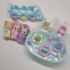 Sylvanian Families ミルクうさぎ 三つ子 お風呂・水遊び セット 5707
