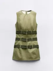 着用回数 0 ／ ZARA(ザラ) ZARA ノースリーブ ベルト付き ワンピース