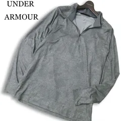 UNDER ARMOUR アンダーアーマー 通年★ ストレッチ ハーフジップ 長袖 シャツ Sz.2XL メンズ 灰 大きいサイズ 特大 ゴルフ