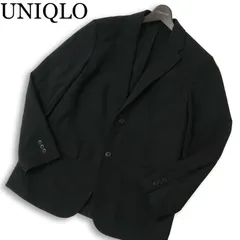 UNIQLO ユニクロ 通年 感動ジャケット★ 2B テーラード ジャケット Sz.M メンズ 黒