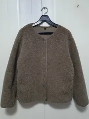 N4709 UNIQLO(ユニクロ) フェイクファー 人造 ボアフリース ボア フリース ジャケット