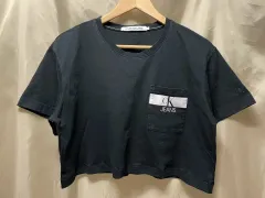 ck Calvin Klein(カルバ・ンクライン) 半袖 クロップドTシャツ