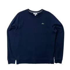 LACOSTE ラコステ 薄い 起毛 スウェット ネイビー