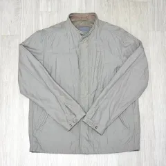 (S級 100 105) シリーズ 季節の変わり目 メタル糸 ナイロン アウター ジャケット アイボリー