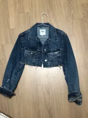 ZARA(ザラ) クロップドデニムジーンズジャケット S