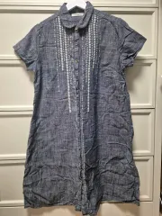 ヴィンテージ 森ガール デニム半袖ワンピース