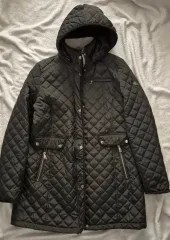 LAUREN RALPH キルト ロング ジャケット レディース L