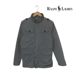 POLO RALPH LAUREN(ポロラルフローレン) モッズコート ジャケット ウインドブレーカー XL グレー ユニセックス 本物のヴィンテージ