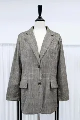 W SECONDチェック柄 ジャケット レーディスジャケット
