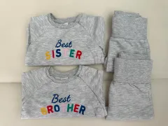 H&M スウェットセット 70 双子着用可能