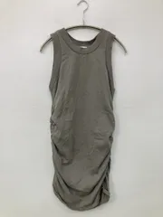 LAGUA GEM ラグアジェム ワンピース S グレー コットン 無地 袖なし ショート・ミニ丈 タイトのサムネイル
