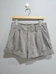 1+1 ウォームグレー ロールアップ ハーフパンツ M