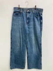 UNIQLO JEANS ユニクロジーンズ デニムパンツ 29inch(73.5cm) ブルー フルレングス 無地 スタンダード ストレート レギュラー ヴィンテージ